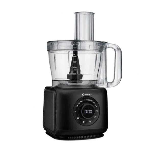 Imaco FP416A 1000W 2L Procesador de Alimentos 7 en 1 Panel Digital Cuchillas Inoxidables Negro