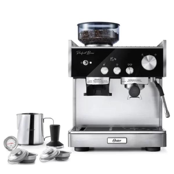 Cafetera Oster BVSTEM7400-053 1400W Espresso Perfect Brew Doble Termo Plata