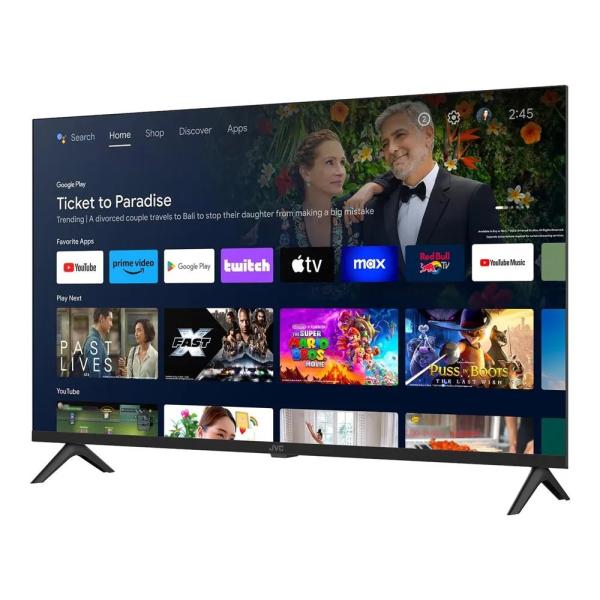 Televisor JVC 40" Full HD Android TV Smart TV Bluetooth Control Voz Negro