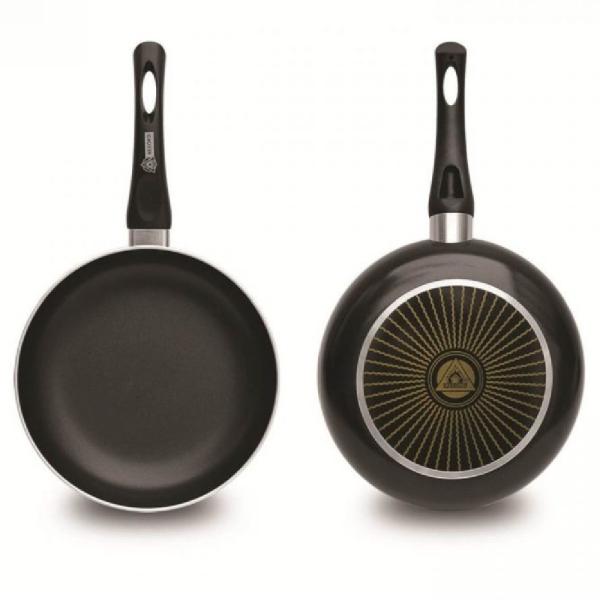 Record SA Sarten Sol Aluminio Antiadherente 28cm Cocción Uniforme Mango Ergonómico Negro