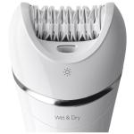 Philips BRE715 00 Depiladora Húmeda y Seca 0.4mm Cabezal Extraíble 5 Accesorios Blanco