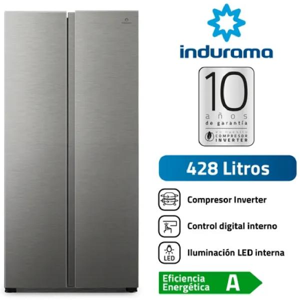 Indurama RI-769 No Frost 428L 2 Puertas Inverter A++ Plateado