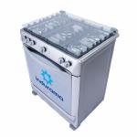 Cocina a Gas Indurama Cirella 5 Quemadores 22.5K BTU Parrilla Extraíble Croma