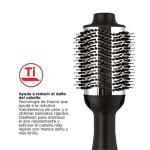 Revlon RVDR5222TLA2 Cepillo Profesional Iónico 3 Temperaturas Tecnología Anti-Frizz Negro
