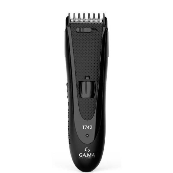 Titanium Gama T742 Cortadora + T827 Afeitadora Profesional 20W Anticalórica Set Completo Negro