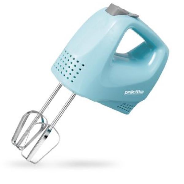 Practika New Mixo Batidora de Mano 600W 5 Velocidades Turbo Accesorios Incluidos Celeste