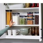 Juego Rubbermaid Brilliance 7 En 1 Tuppers Cocina Almacenaje Tapas Coloridas Ajuste Perfecto