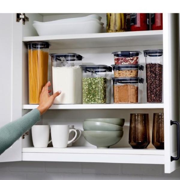 Juego Rubbermaid Brilliance 7 En 1 Tuppers Cocina Almacenaje Tapas Coloridas Ajuste Perfecto