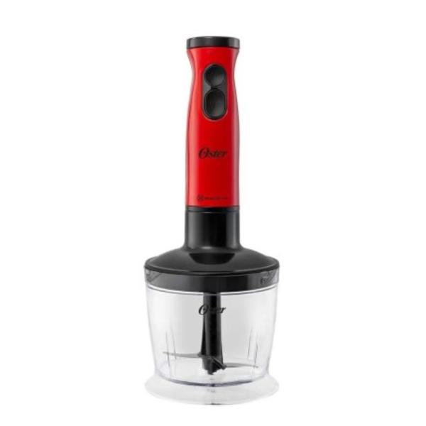 Oster FPSTHB460A-053 Batidora de Inmersión 600W Cuchilla Quad Pro 5 Velocidades Rojo