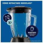 Licuadora Oster Reversible 600W Vaso de Cristal 1.25L Motor Silencioso Rojo