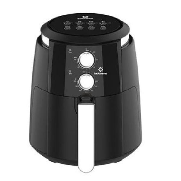 Indurama FAI-35MN Freidora de Aire 3.5L 1400W Perilla Mecánica 8 Funciones Sin Aceite