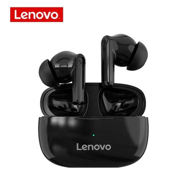 Lenovo HT05 True Wireless Bluetooth 5.0 20H Playtime Control Táctil Negro