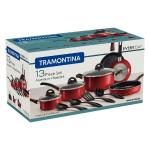 Juego de Ollas Tramontina Starflon Max Rojo 13 Piezas - 27899186