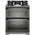 Electrolux FE5AD Cocina 76cm 5 Quemadores Triple Llama Doble Horno Acero Inoxidable