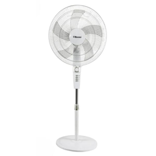 Bossko BK-8457VB Ventilador de Pedestal 18" 50W Temporizador 3 Velocidades Blanco