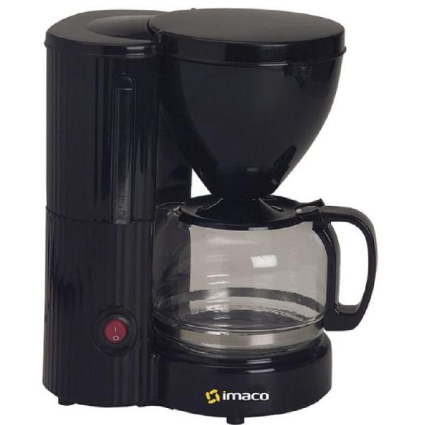 Imaco ICM608N Cafetera 6-8 Tazas 750W Filtro Permanente Sistema Antigoteo Negro