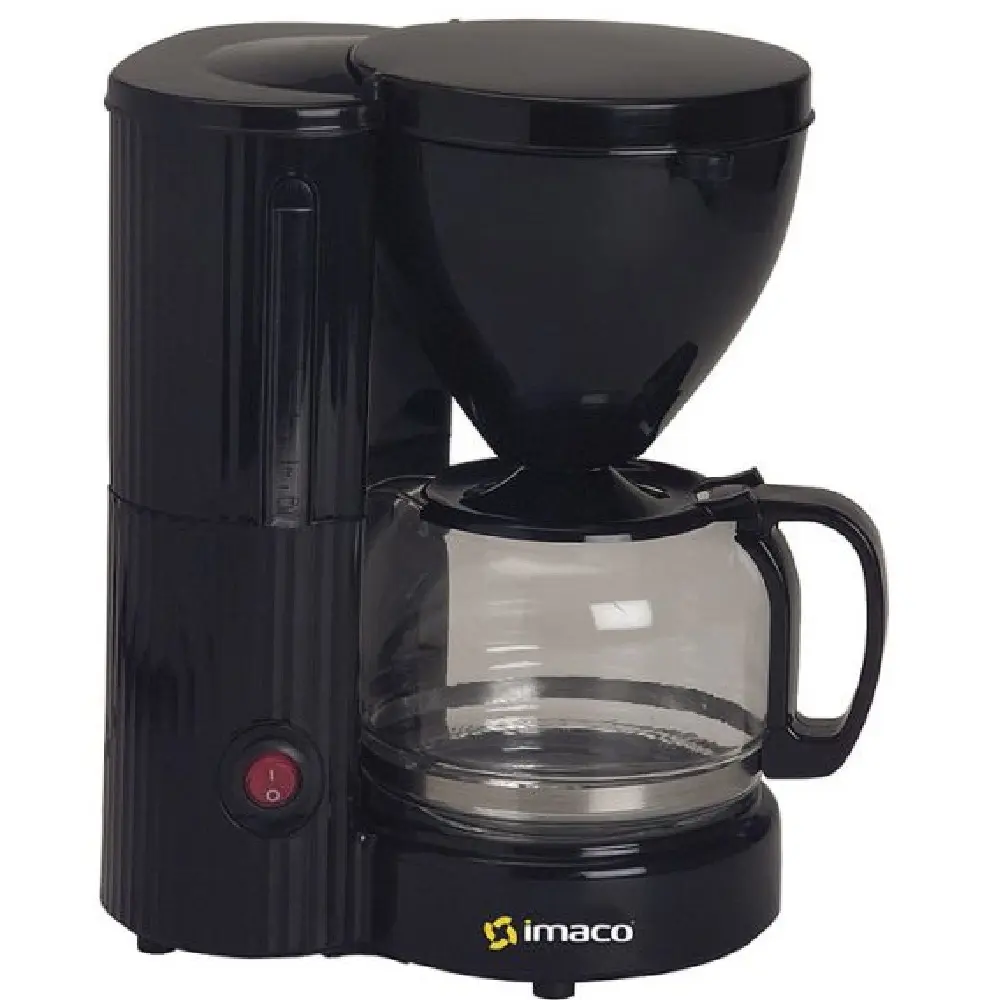 Imaco ICM608N Cafetera 6-8 Tazas 750W Filtro Permanente Sistema Antigoteo Negro