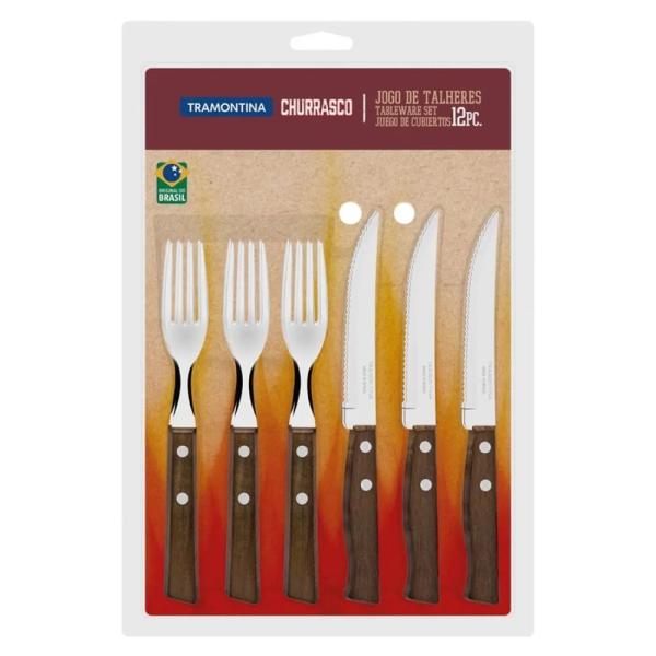 Tramontina 10286216 Cubiertos Premium 12 Piezas Resistente - 10286216