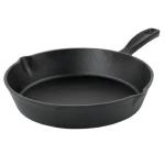 Oster 130015-01 Sartén 25.4cm Hierro Fundido Resistente a Altas Temperaturas Negro