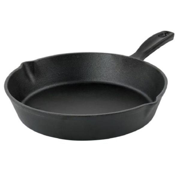 Oster 130015-01 Sartén 25.4cm Hierro Fundido Resistente a Altas Temperaturas Negro