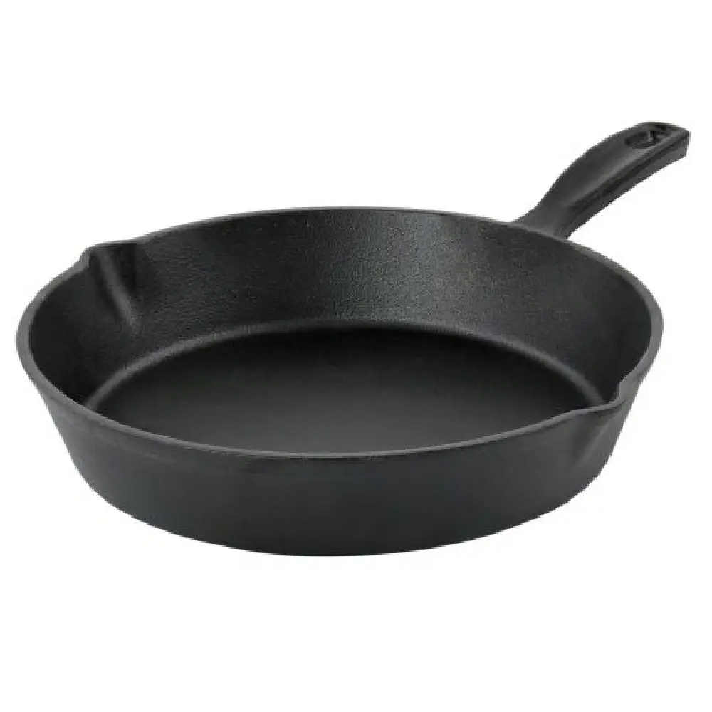 Oster 130015-01 Sartén 25.4cm Hierro Fundido Resistente a Altas Temperaturas Negro