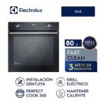 Electrolux OE8GH Horno Empotrable a Gas 80L Convección 8 Funciones Negro