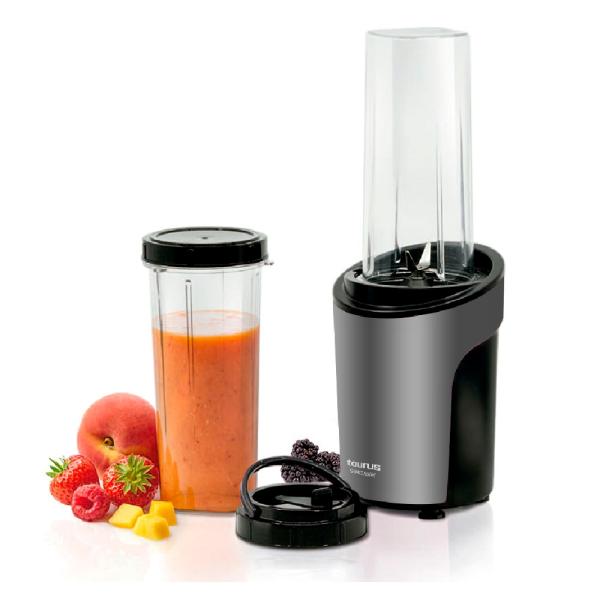 Taurus Shake Away 2.0 Mini Licuadora 600ml 350W Portátil Acero Inoxidable 2 Velocidades Plata