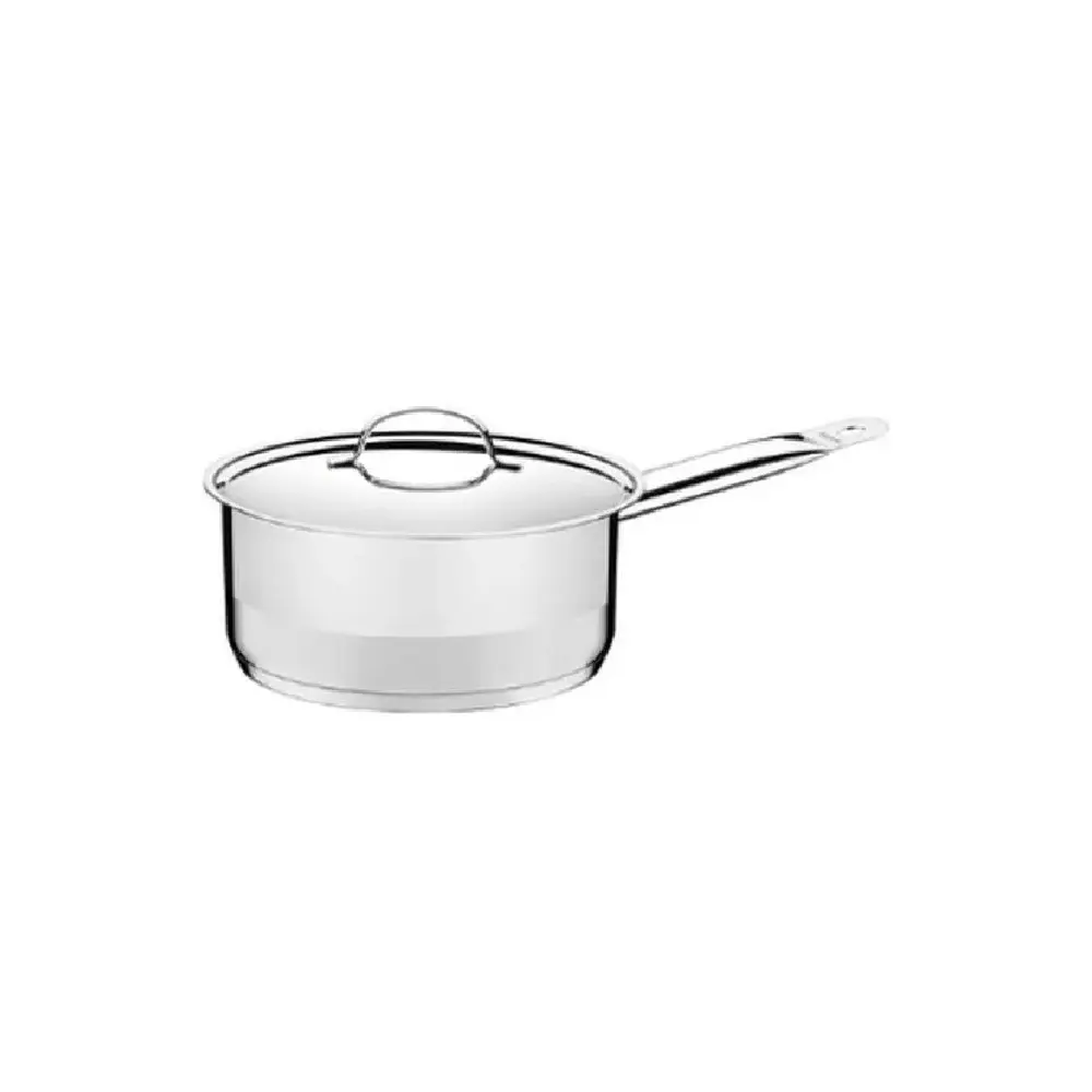 Cacerola Tramontina 16cm 1.4L Fondo Triple Aluminio Retención de Calor Satinado