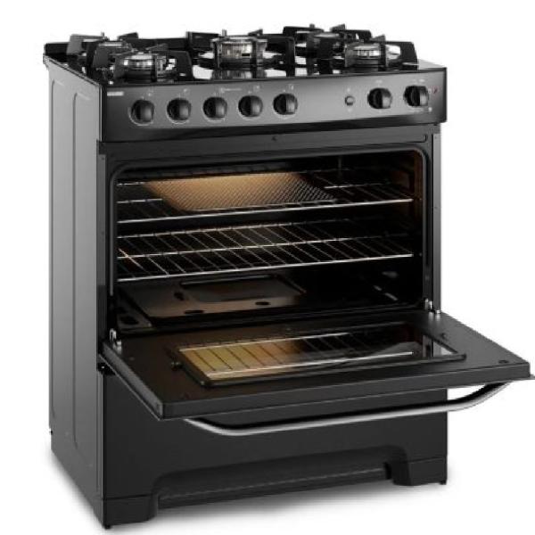 Electrolux FE5GPR Cocina 5 Hornillas Gas Encastrable Vidrio Templado Negro