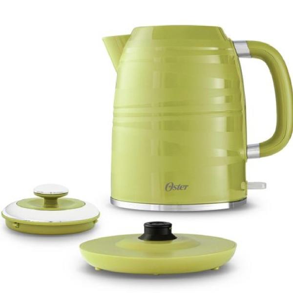 Oster BVSTKT4177K Hervidor Eléctrico 1.7L 1500W Acero Inoxidable Base 360° Verde