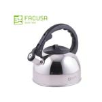 Tetera Facusa Clásica 2.5 Litros Acero Inoxidable Gradado Resistente Base Inductora