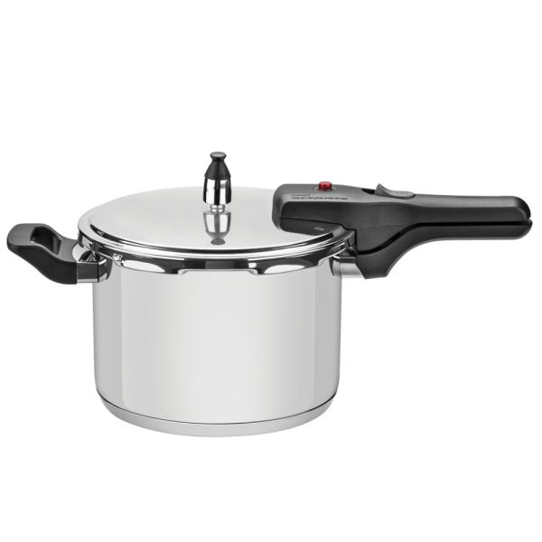 Olla a Presión Tramontina Brava 22cm 6 Litros Triple Capa Cocción Rápida - 62416220