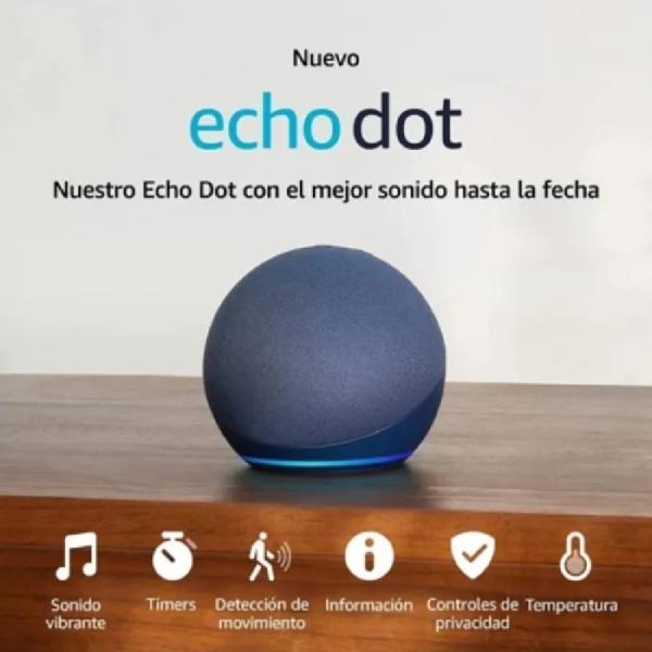 Echo Dot 5ta Generación Altavoz Smart con Alexa Diseño Compacto Premium Negro