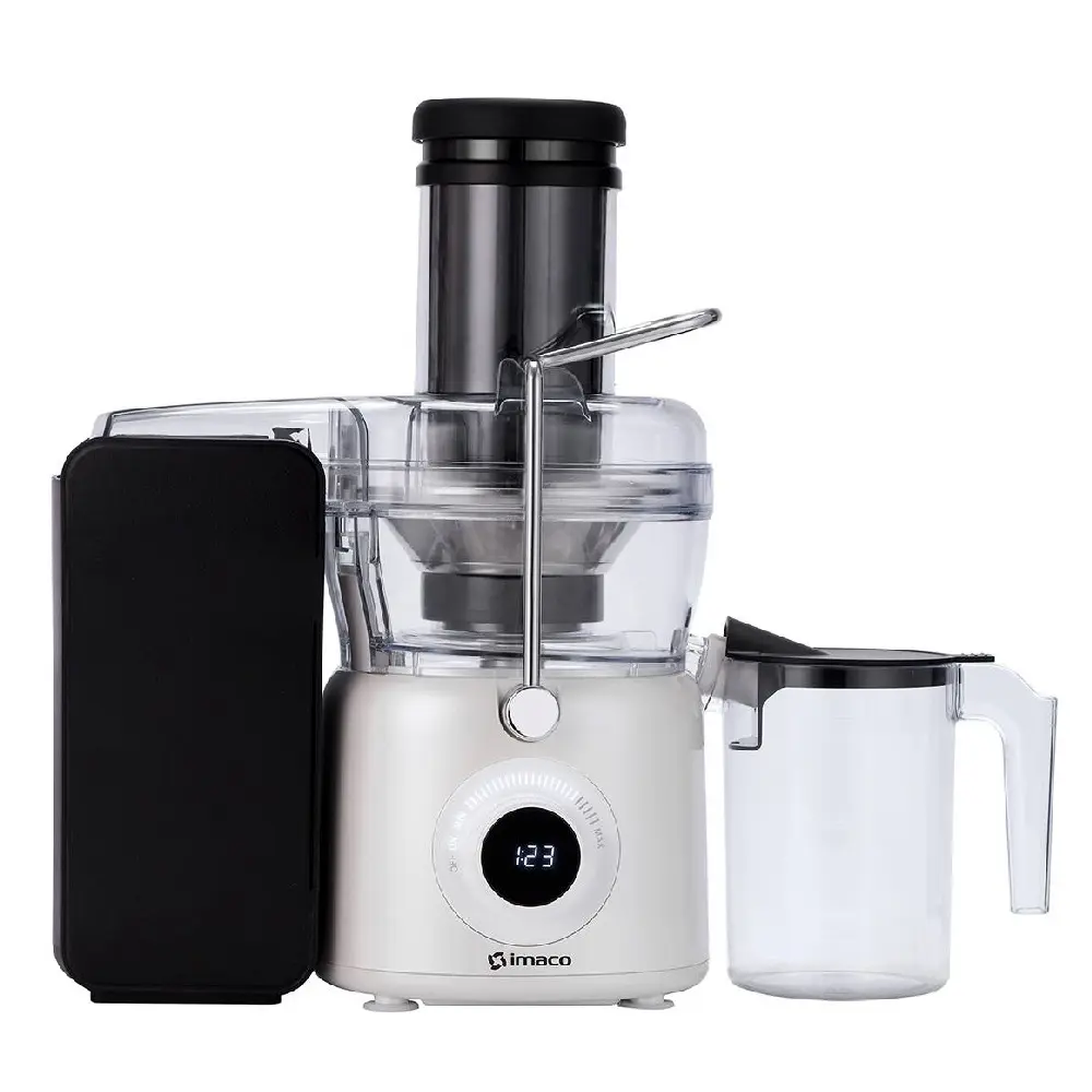 Imaco JE1084 Extractor de Jugos 800W 2 Velocidades Sistema Antigoteo Filtro Acero Inoxidable