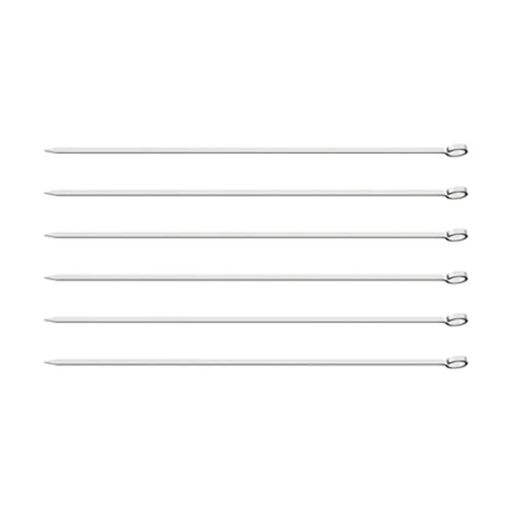 Palos para Anticucho Profesional Tramontina 30 cm x6 Acero Inoxidable Parrillero Doble Punta