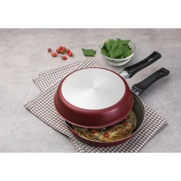 Tramontina Loreto Omeletera 20 cm Antiadherente Acero Inoxidable Mango Ergonómico