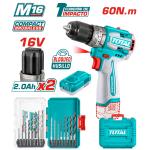 COMBO TALADRO COMPACTO 2X20AH + SET BROCAS - TOSLI241199
