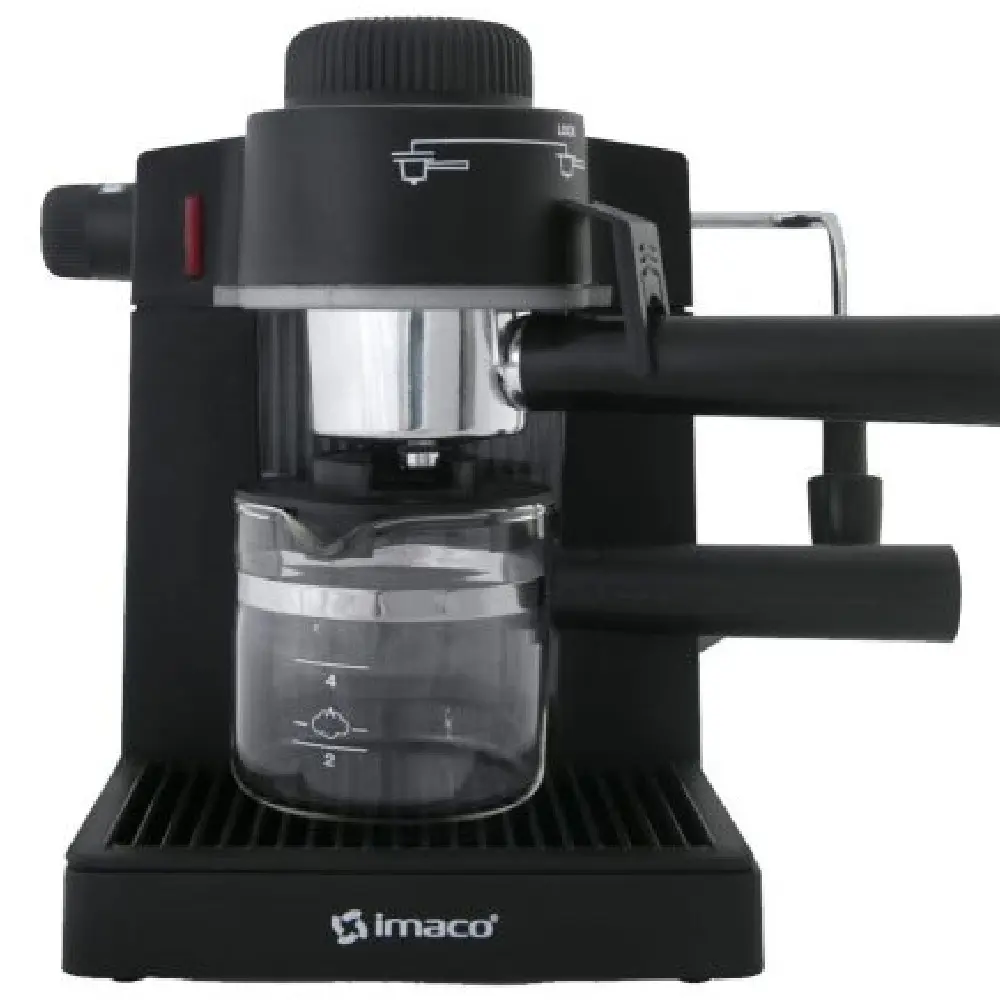 Cafetera Imaco IECM5B 600W Capuccino Espresso 5 Bares Vaporizador Acero Inoxidable