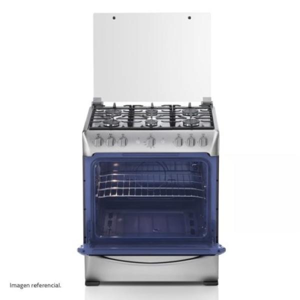 Indurama Parma Zafiro Cocina a Gas 6 Hornillas Inoxidable Encendido Automático