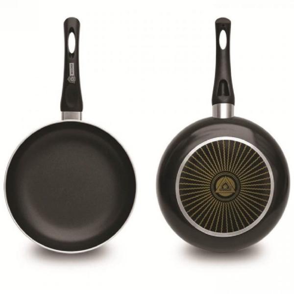 Record Sarten Sol Aluminio Antiadherente 26cm Cocción Uniforme Mango Ergonómico Negro
