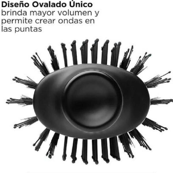 Revlon RVDR5222TLA2 Cepillo Profesional Iónico 3 Temperaturas Tecnología Anti-Frizz Negro