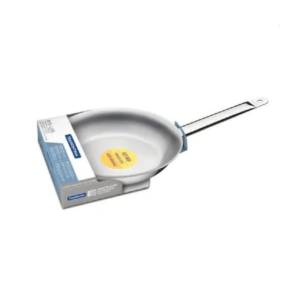 Tramontina Sartén Profesional Inox 20cm Antiadherente Triple Capa Acero Inoxidable Plateado