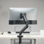 Soporte Monitor 17"-32" Ajustable Giratorio 360° Base Robusta Carga 15kg Negro