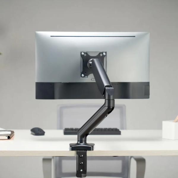 Soporte Monitor 17"-32" Ajustable Giratorio 360° Base Robusta Carga 15kg Negro