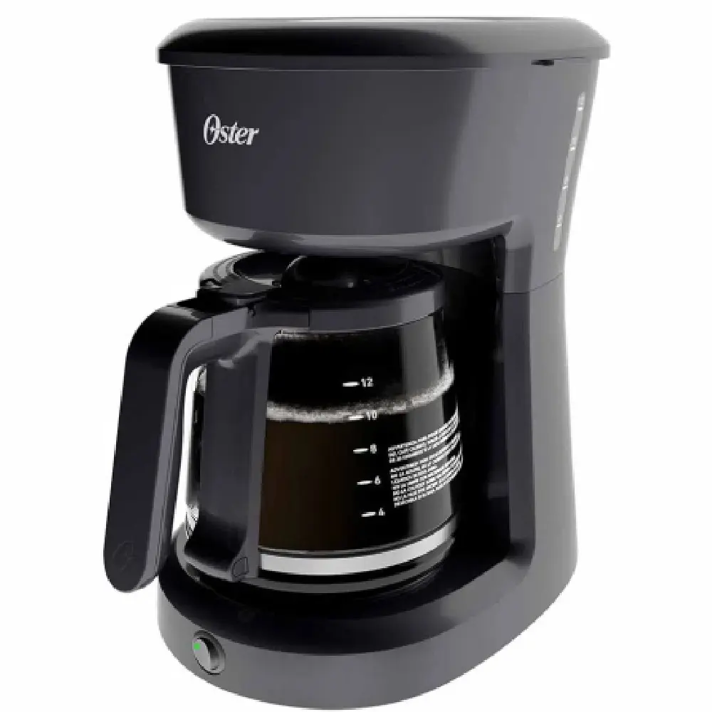 Oster BVSTDCS12B Cafetera 12 Tazas Filtro Permanente Sistema Antigoteo Negro