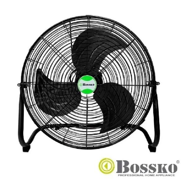 Bossko BK-8226VP-NG Ventilador de Piso 18" 250W 3 Velocidades Oscilación Automática Negro