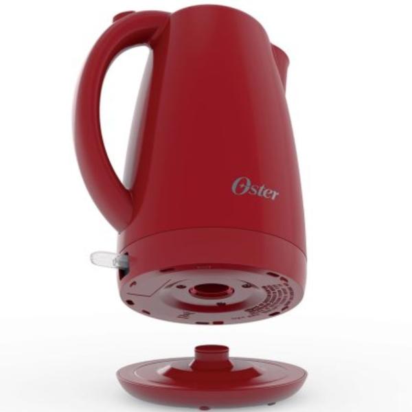Oster BVSTKED889R Hervidor Eléctrico 2.5L 1500W Apagado Automático Base 360° Rojo