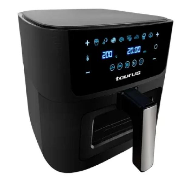 Taurus Aero Crispy 8L 1500W Freidora de Aire Digital 8 Programas Temporizador 60min Negro
