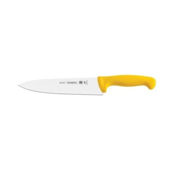 Tramontina Cuchillo Carnicero 12" Amarillo Hoja Acero Inoxidable Mango Ergonómico Resistente 24609-052/082