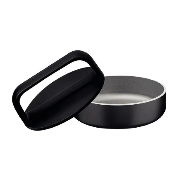 Prensa Hamburguesas Black Burger Profesional 15cm Base Antiadherente Acero Inoxidable